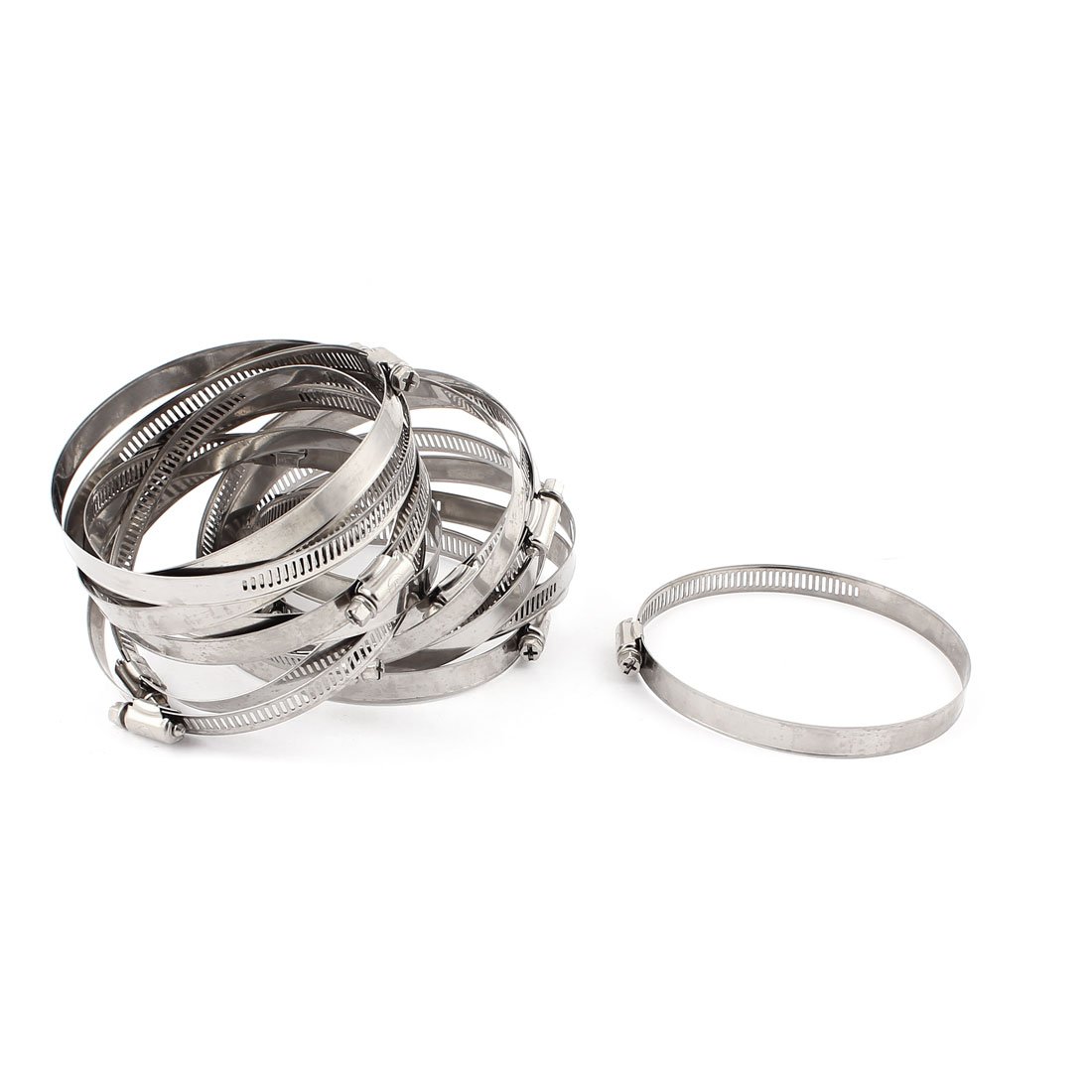 Aexit Power Seal Clamps Quick Release 91mm-114mm Stainless Steel Hose Strap Clamps Clamp 15pcs