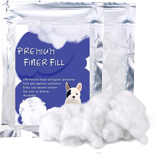 Miniatura 1 de BUTUZE Fibra de poliéster, relleno de fibra de alta calidad de 14.11 oz, fibra de relleno de alta resistencia, relleno para muñecas pequeñas,