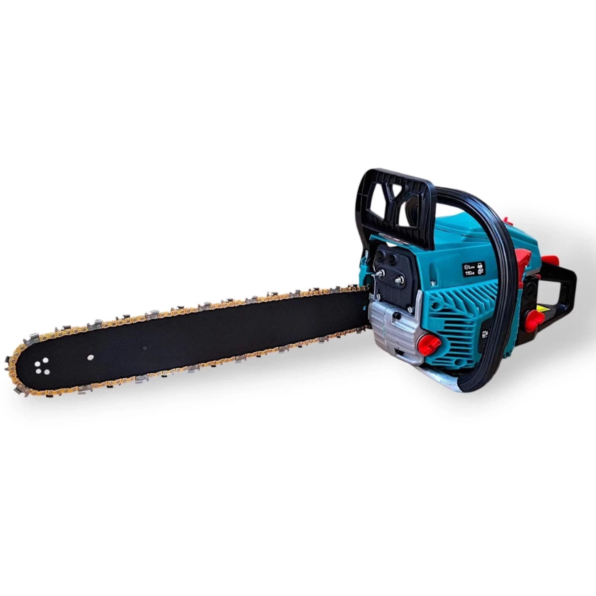 Motosega Professionale a Scoppio 68cc - Motore 2 Tempi ad Alte Prestazioni, Barra da 55 cm, Sistema Antivibrazione e Freno Catena di Sicurezza - Ideale per Taglio Legna, Potatura e Abbattimento