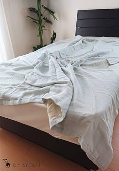 三河織 麻混四重織ガーゼケット タオルケット コットン リネン 綿 麻 Amazon.co.jp: a sarari 綿麻三重織りケット シングル