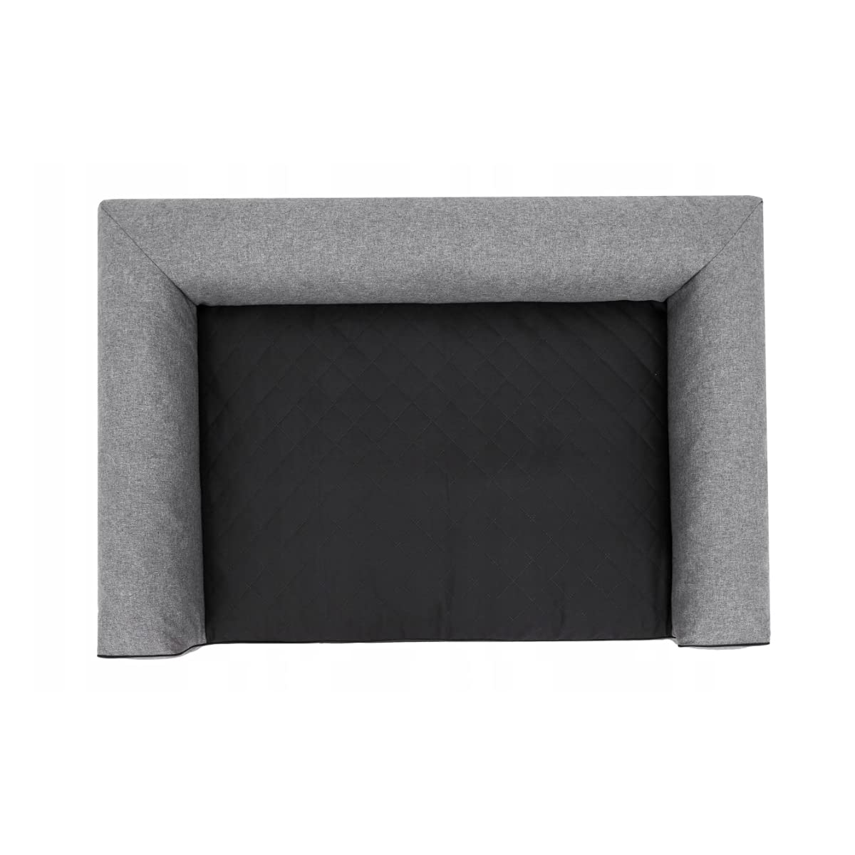 Victoria ÖKOLEINEN Hundematratze, Hundebett für Kleine, Mittlere, Große Hunde - Robustes, wasserdichtes Hundekissen, Outdoor & waschbar Hundematte - 80x55x17cm Dunkelgrau