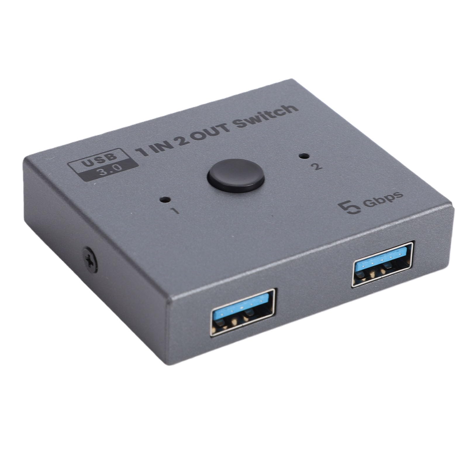 Yunseity USB 3.0 Switcher 2 in 1 Out 1 in 2 Out Bidirectional USB Switcher 3.0 Sharing with 5Gbps Speed for Keyboard Mouse Printer Scanner-image-2