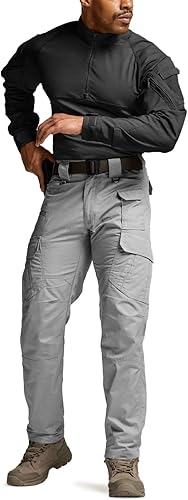 Miniatura 3 de CQR Pantalones tácticos para hombre, resistentes al agua, pantalones cargo Ripstop, ligeros EDC trabajo, senderismo, ropa para exteriores