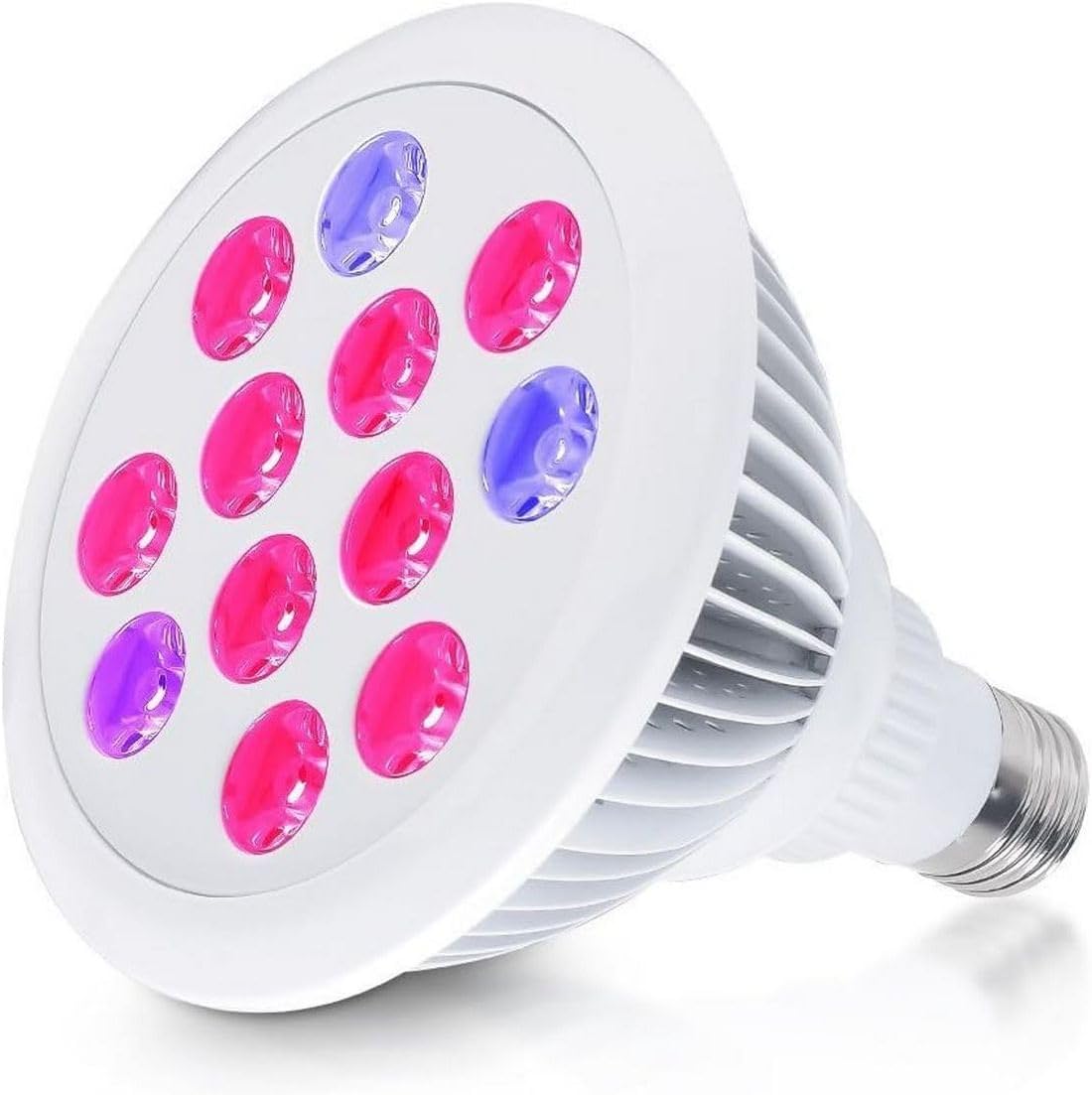AlphaGrow 12W LED Grow Light Bulb with Red/Blue Spectrum for Indoor, Garden, Greenhouse and Hydroponic Aquatic