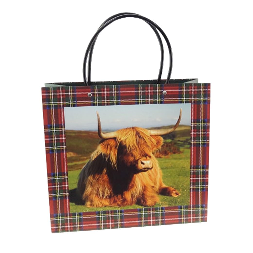 Glen Appin Gift Box Highland Cow Red Tartan Scottish Present