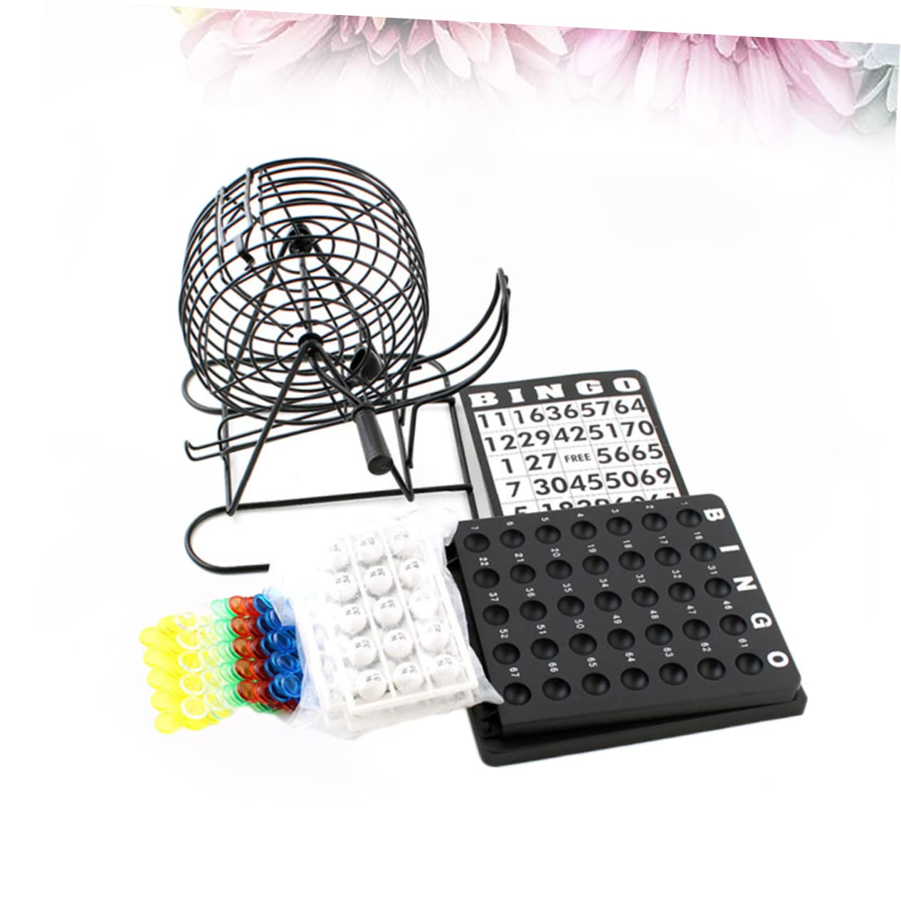 BESTonZON Máquina De Lotería De Bolas Agitador Manual De Lotería para Beber Práctica Bandeja para Bolas