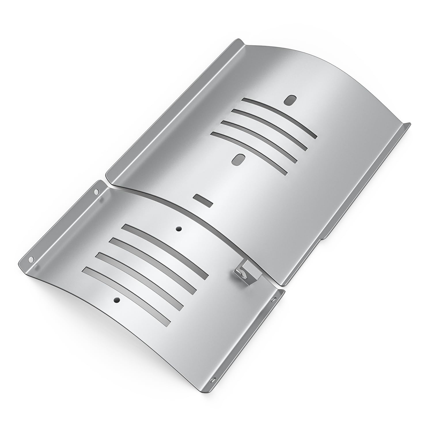 Photo 1 of MOASKER Flame Broiler Kit for Pit Boss Pro Series II Tabletop Portable 150 Pellet Grills Heat Deflector Plate and Slide Cover Replacement Parts for Mahogany 150PPS, Replace Pitboss 31971
