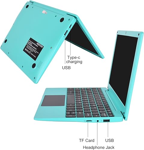 Miniatura 3 de HBESTORE Portátil de 10.1 pulgadas, procesador de cuatro núcleos con sistema operativo Android 12.0, cámara incorporada, WiFi, interfaz USB, carga