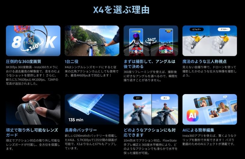 Amazon | 【セール！12,000円引き Insta360 X4スタンダード本体