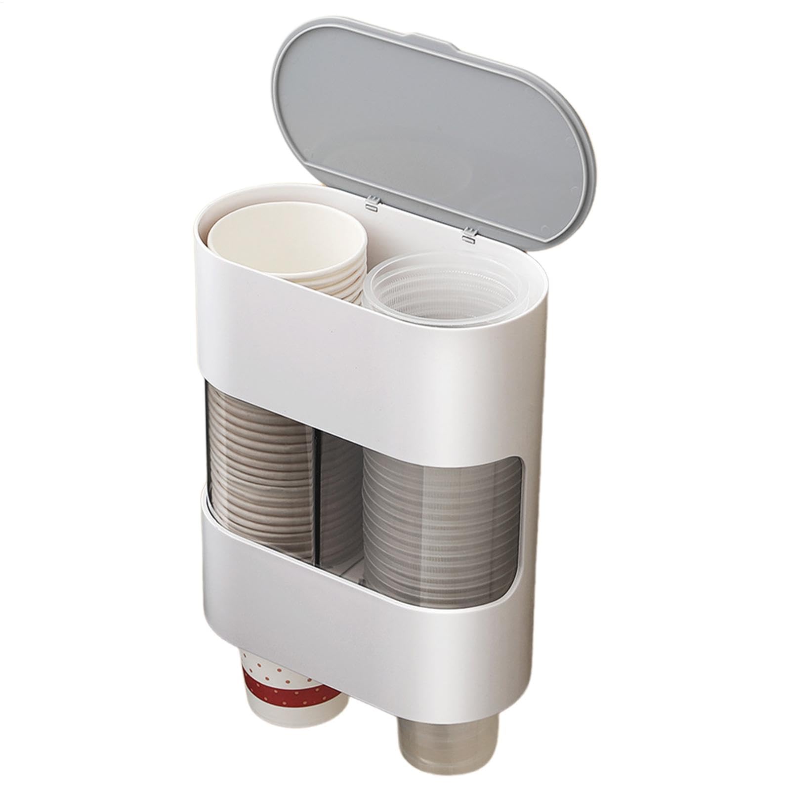 Dispenser per tazze da bagno, montaggio a parete, porta bottiglia per feste, dispenser per acqua refrigerante, montaggio a parete, per bagno, sala pausa, palestra