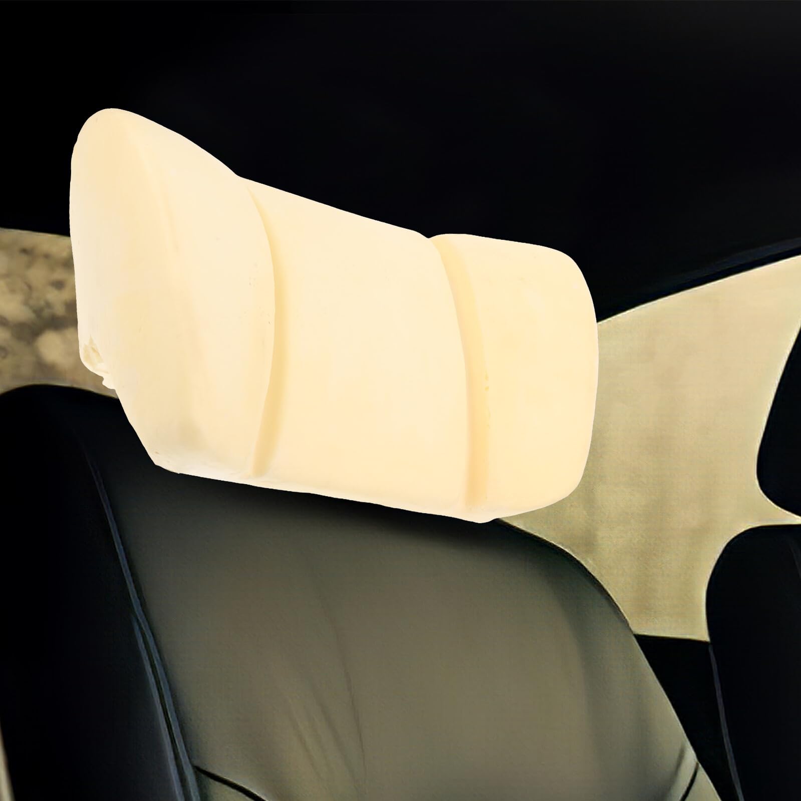 NUOBESTY Coussin D’Appui-Tête en Mousse de Rechange pour Siège de Voiture et Camping-Car Insert Ergonomique Tube en Fer Soudé sans Housse Confortable et Solide Adapté aux Déplacements