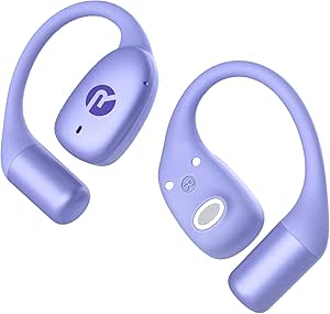Raycon Essential Open Earbuds – True Wireless Open Ear Bluetooth 6.0 Headphones, Ultra-Lightweight, Comfort Hook Design, IPX5 Water Resistant, 36 Hours of Battery Life (Purple) asin的图片