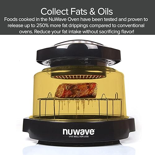 Miniatura 9 de Nuwave Primo - Horno de parrilla, nuevo y mejorado 2023, horno tostador de encimera de convección superior e inferior de parrilla para cocinar
