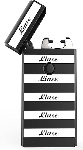 Encendedor USB, encendedor eléctrico sin llama con botón integrado, recargable por USB, arco de plasma a prueba de viento, uso para cigarrillos y