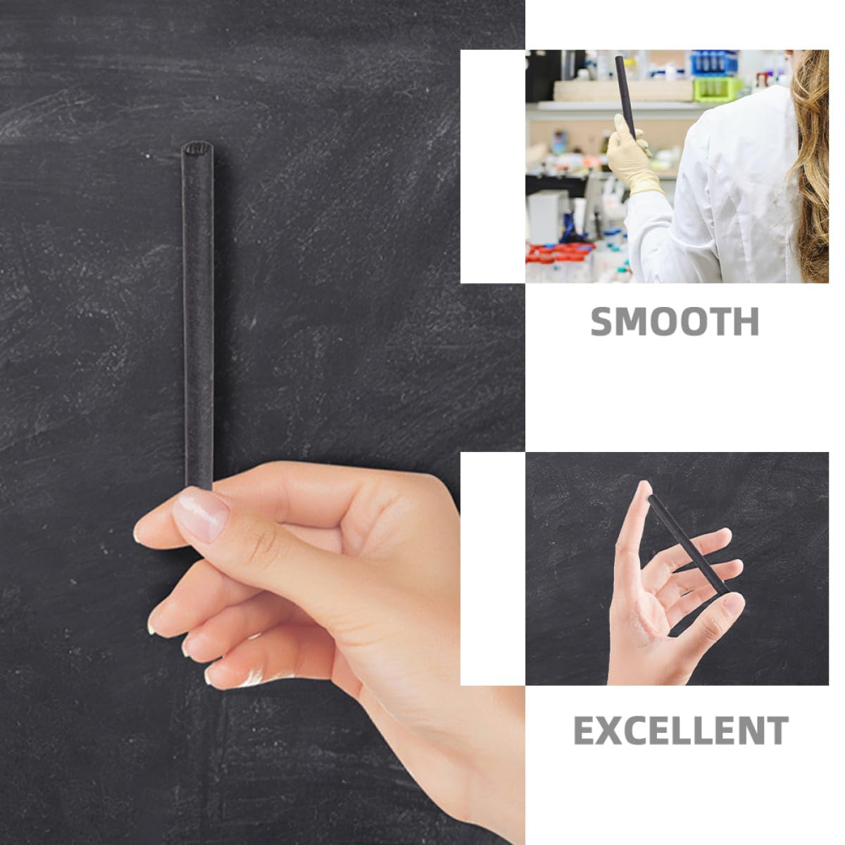 jojofuny 8 Stück Langer Graphitstab Rührstab aus Graphit mit 6mm Durchmesser für Präzise Schmelzen und Rühren in Tiegeln Schwarz Hohe Effizienz
