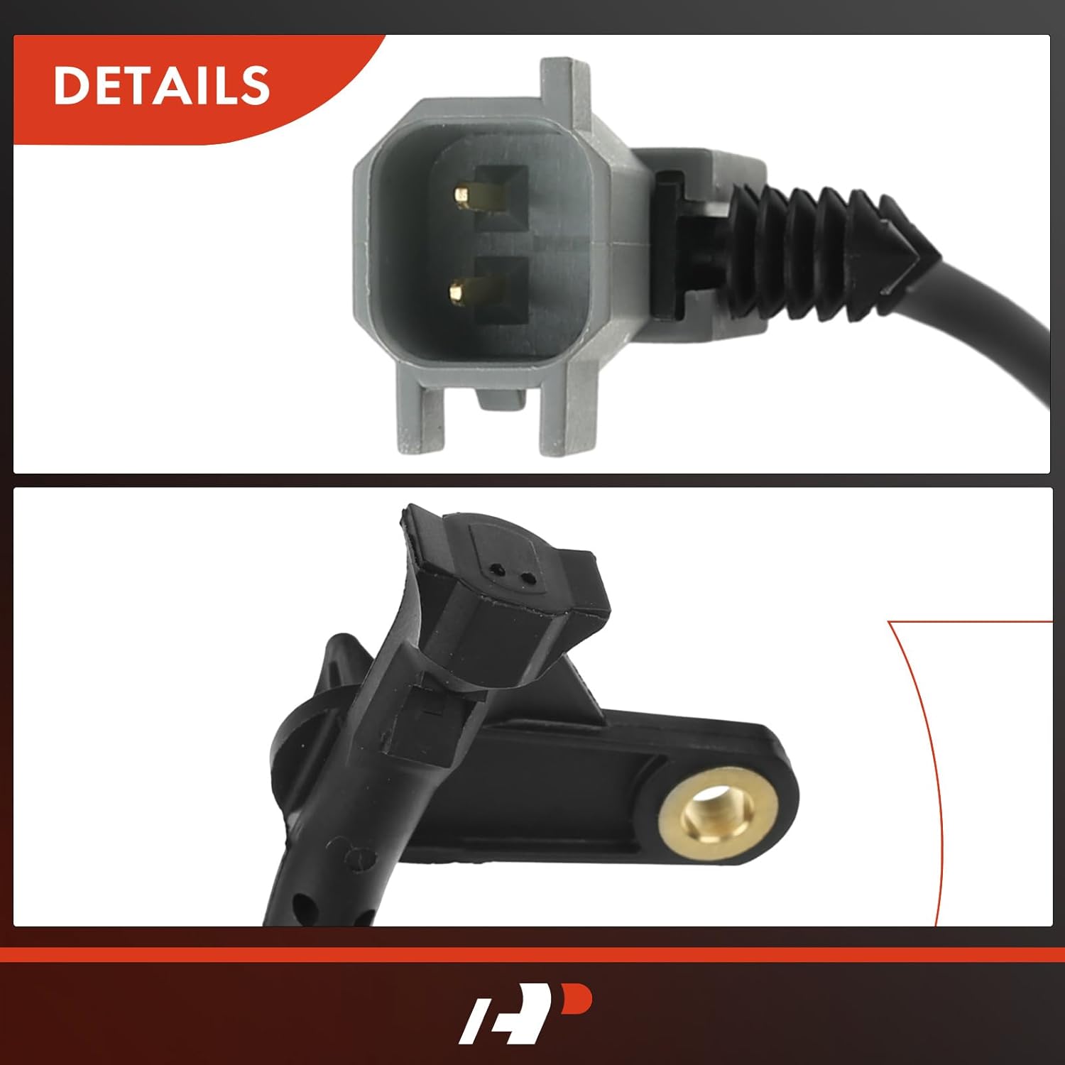 A-Premium Front Side ABS Wheel Speed Sensor Compatible with Chrysler, Dodge Models - Grand Caravan, Town & Country 2001-2005, Voyager 2001-2003, Caravan - 2-PC Set
