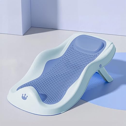 Baby Bath Seat Non-Slip Portable Blue