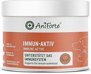 AniForte Immun Aktiv für Hunde & Katzen 250g - Kräutermischung für mehr Vitalität & Wohlbefinden, natürliche Abwehrkraft, Stärkung des Immunsystem, reich an Mineralien, ohne künstliche Zusätze, Natur product image
