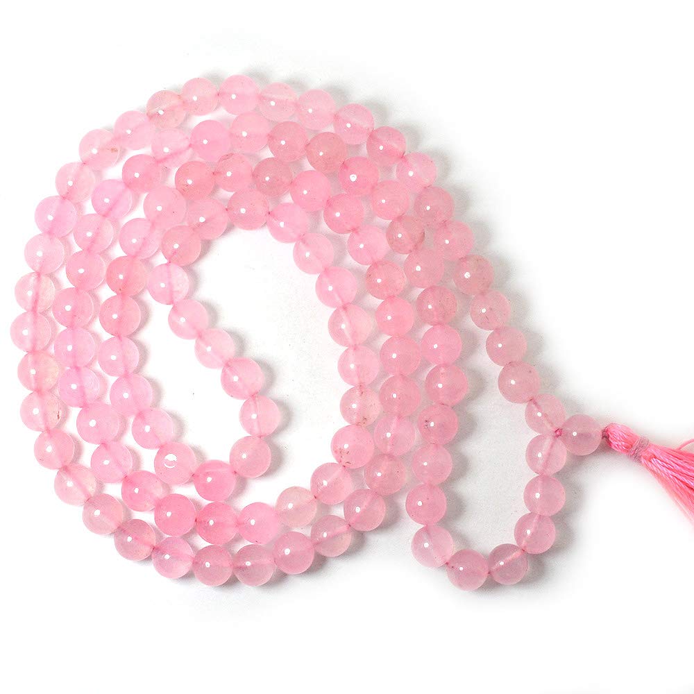 Reiki Crystal Products Rose Quartz 8 mm Stone Mala Crystal Mala 108 Beads Jaap Mala for Reiki Healing and Crystal Healing Stone (Color : Pink) (B07L5MXNPJ) Amazon Price History, Amazon Price Tracker