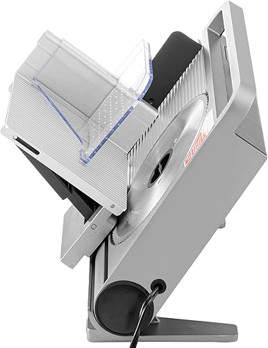 Miniatura 10 de VEVOR Cortadora de carne cortadora eléctrica de 45 W con dos cuchillas extraíbles de acero inoxidable de 75 pulgadas grosor ajustable de 0 a 0591in