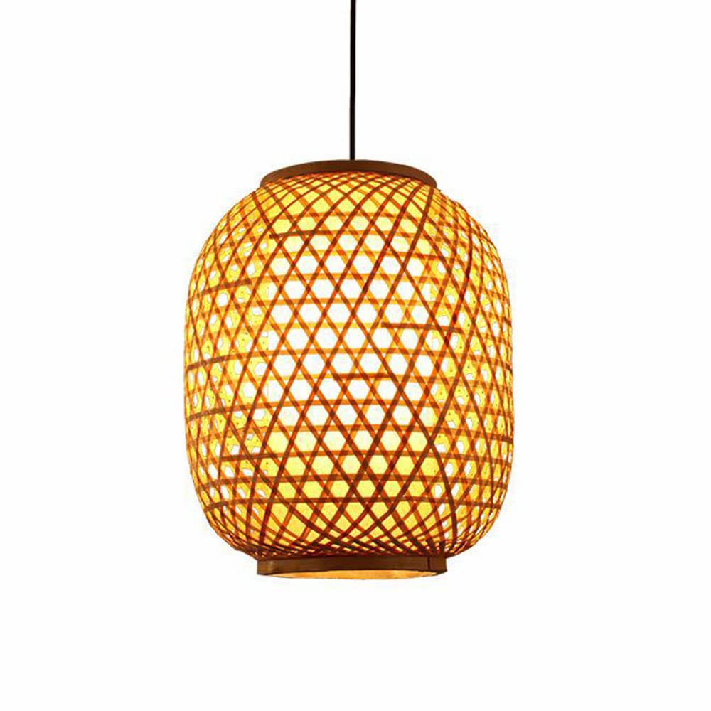 Luminaire de plafond en bambou naturel tressé au design haut de gamme