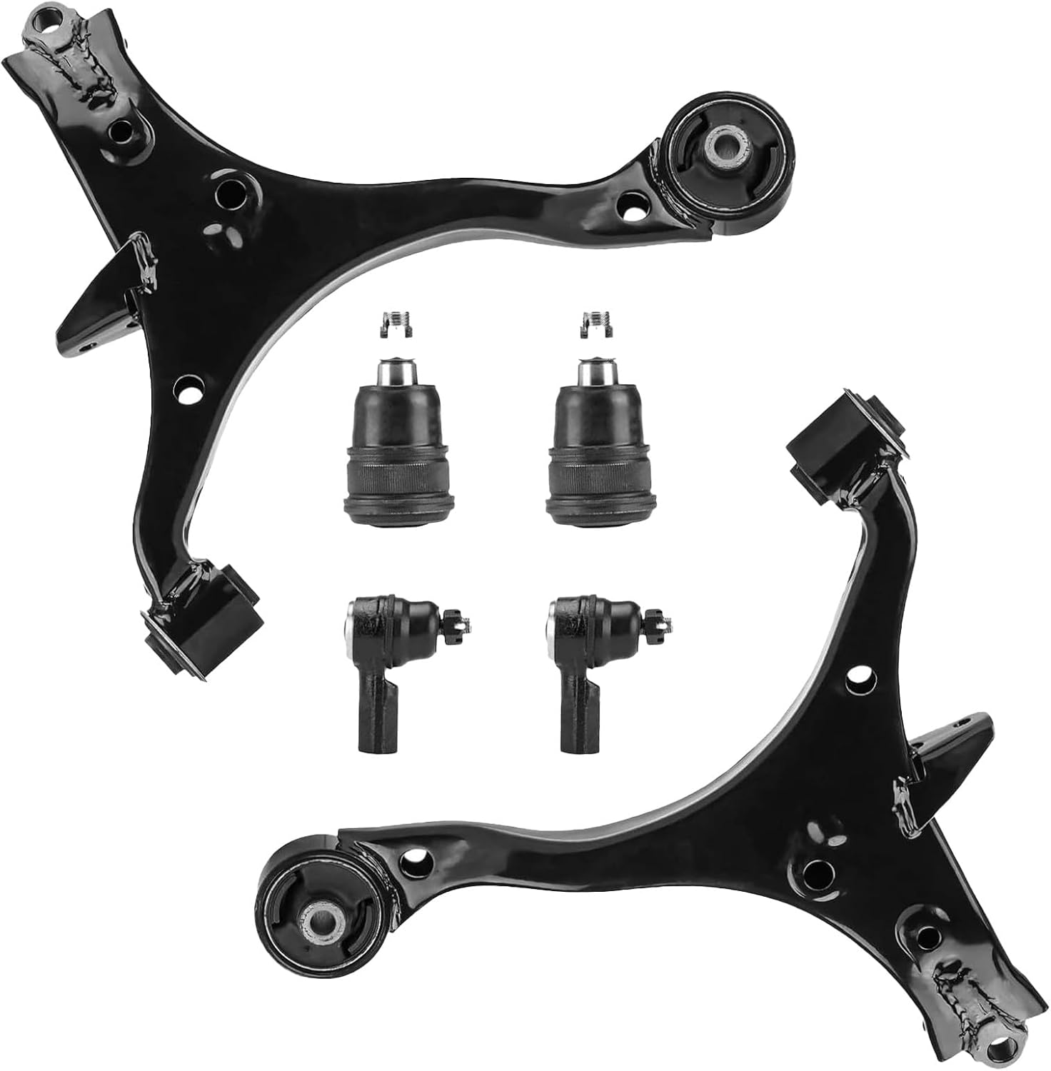 8pcs Front Lower Control Arm Ball Joint Tie Rods Sway Bar Kit Fit for 2001–2005 Honda Civic (Coupe & Sedan, Non-Si) & 2001–2005 Acura EL