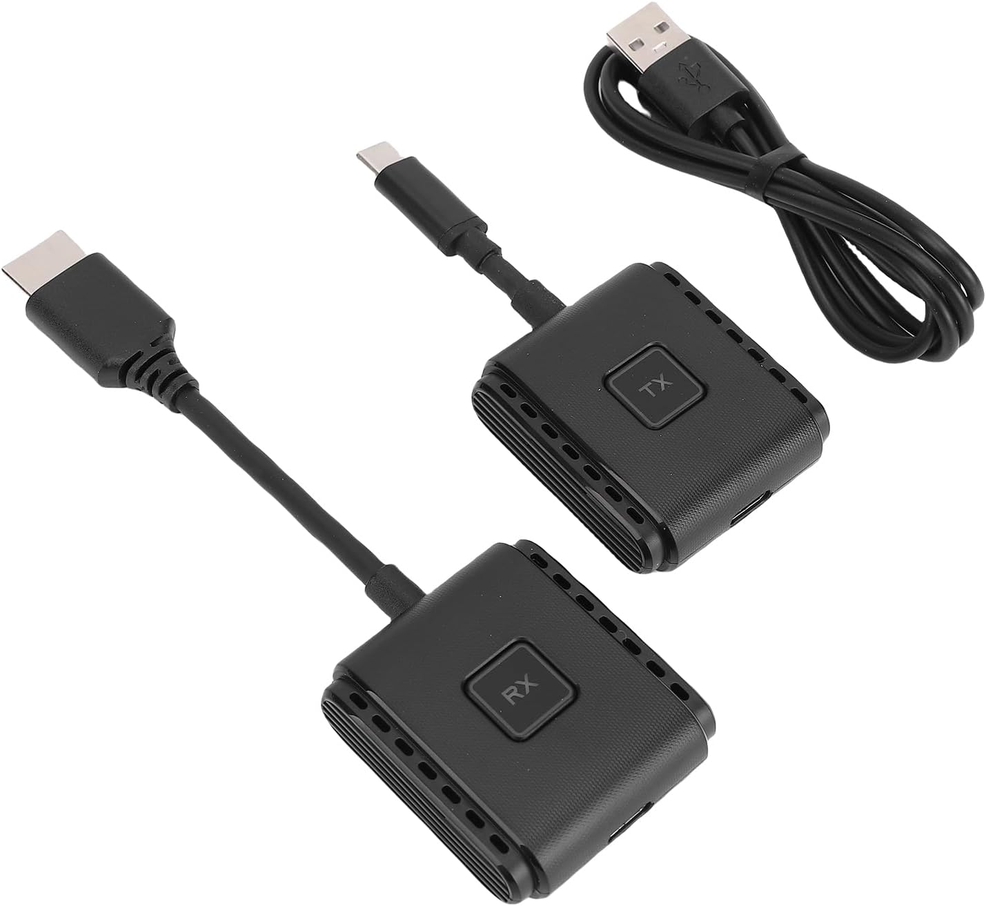 SUNGOOYUE Wireless Transmitter and Receiver Kit, Type C 1080P 60Hz Wireless Video Streaming with 2.4G 5G Dual Band, for Smartphones Tablets PCs Gaming Consoles Cameras