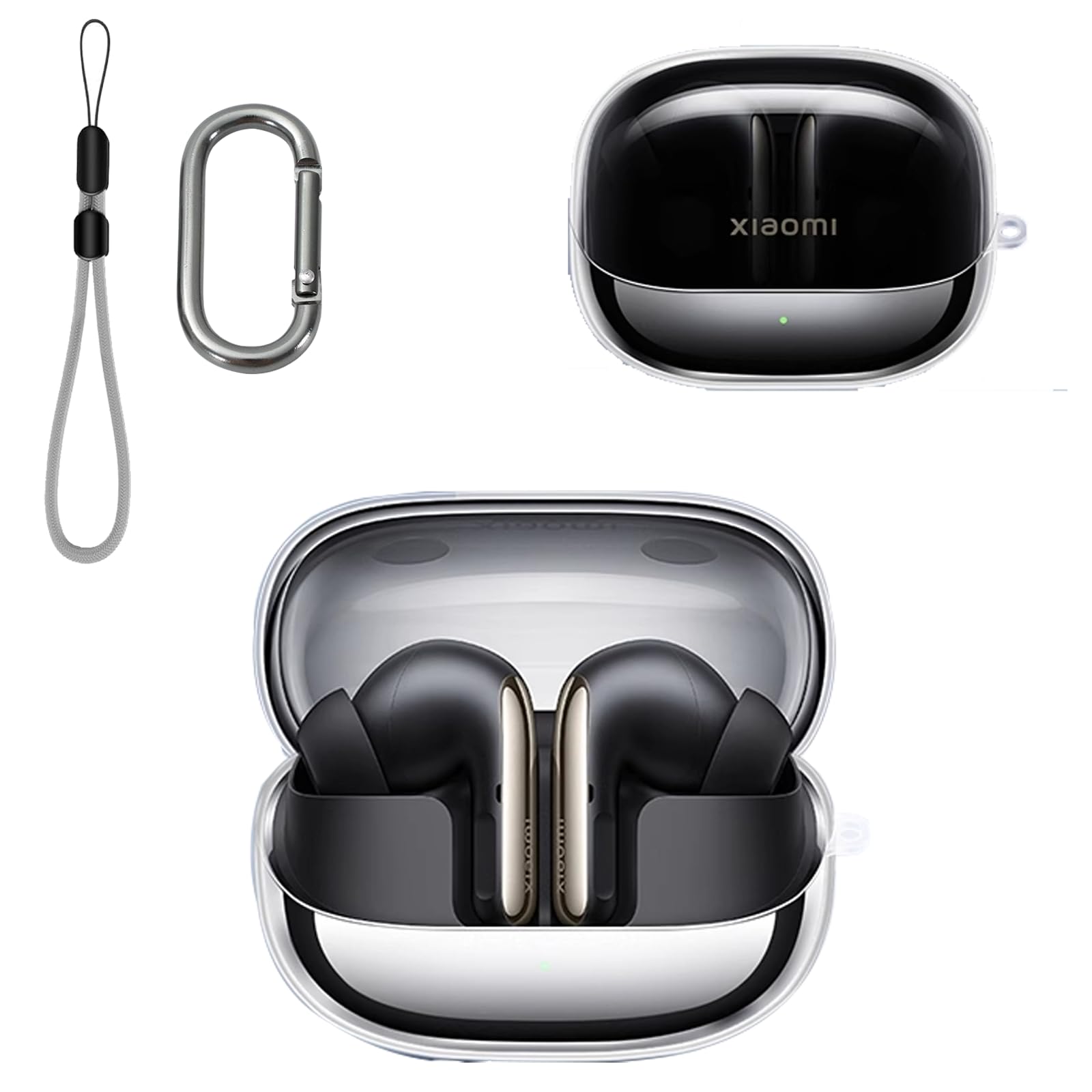 Amazon | Xiaomi Buds 5 Pro 用 ケース カバー【YANMONGI】ワイヤレス