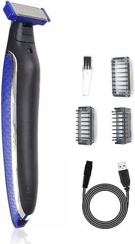 Maquinilla de afeitar recargable para barba y cuerpo Solo Trim Edge Shave and Grooms Hybrid Electric Trimmer and Shaver