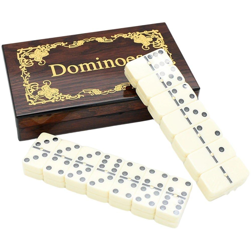 Jeu de dominos double six classique 28 pièces pour retrouver les joies d'enfance