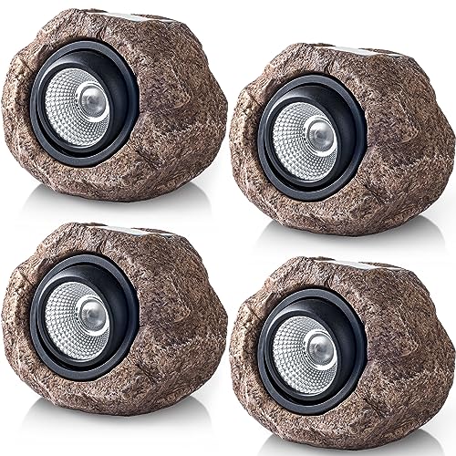 Timeflies Solar Rock Lights, 4 Pack Outdoor Decorative Garden Spot Lights for Pathway, Walkway, Yard, Landscape, Patio(Cool White) Timeflies Solar Rock Lights, 4 Pack Outdoor Decorative Garden Spot Lights for Pathway, Walkway, Yard, Landscape, Patio(Cool White)
