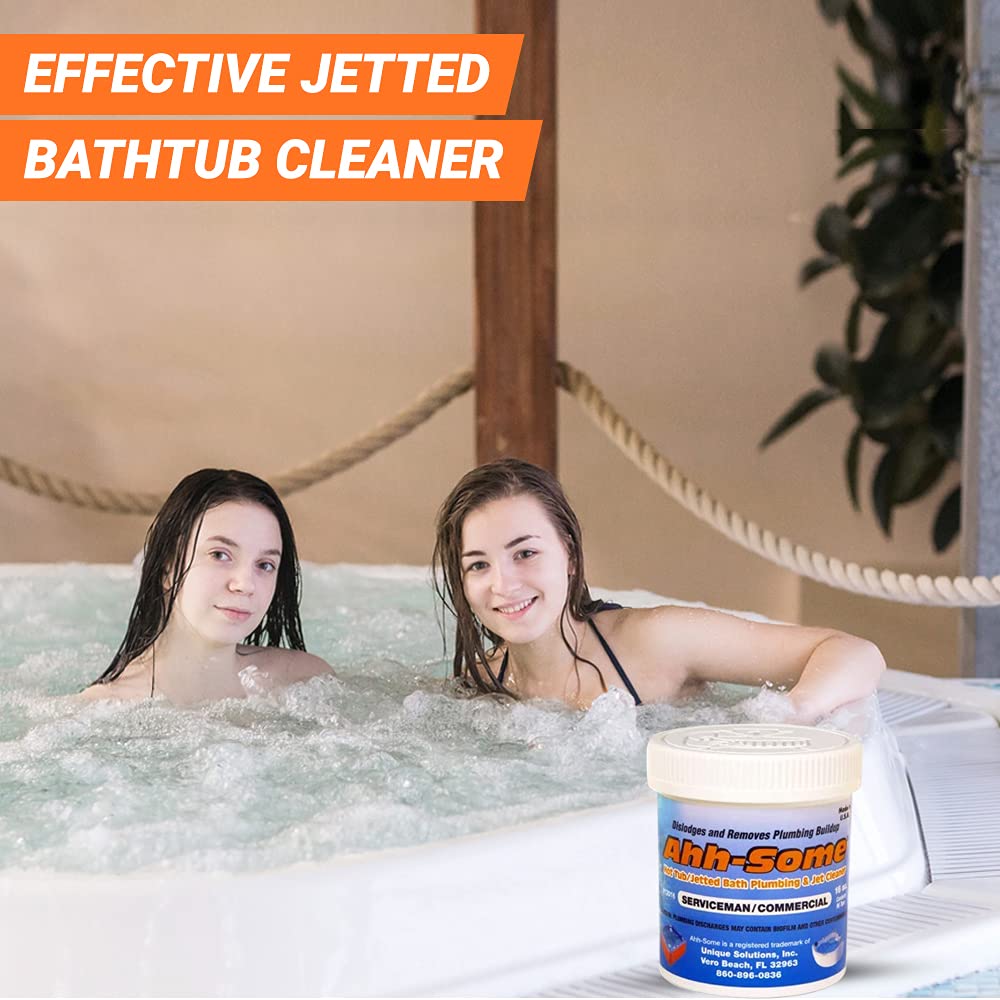 AhhSome Hot Tub Cleaner Clean Pipes & Jets Gunk Build Up Clear