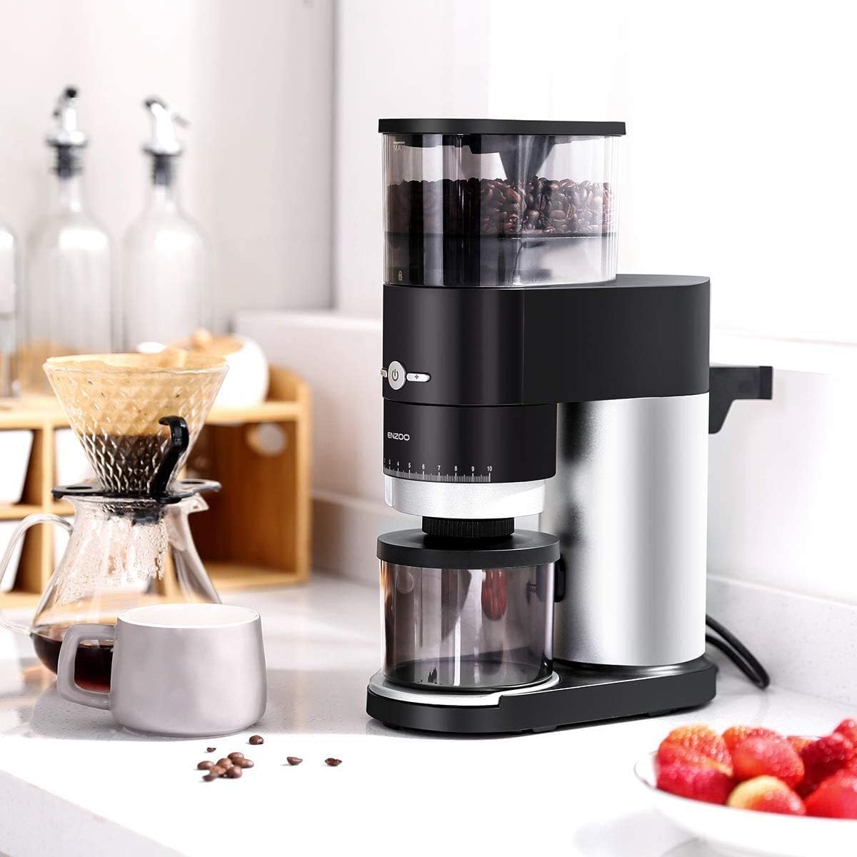 Buy Conical Burr Coffee Grinder, ENZOO 