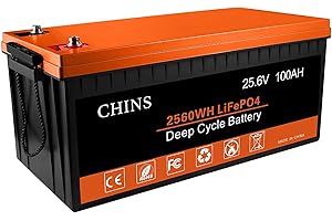 CHINS Rechargeable Solar Battery 24v 100ah Battery-Perfect for RV Storage Systems