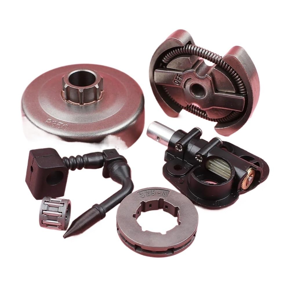 Adecuado for motosierra Partn-r 350 351, tambor de embrague, rueda dentada de llanta de 325 8T, bomba de aceite, kit de cojinete de agujas.