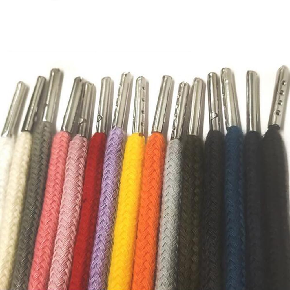 Cordoncini di ricambio per abbigliamento, con testa in metallo, per pantaloni della tuta, pantaloncini, giacche, cappotti, 12 pezzi, 13 cm (colore casuale