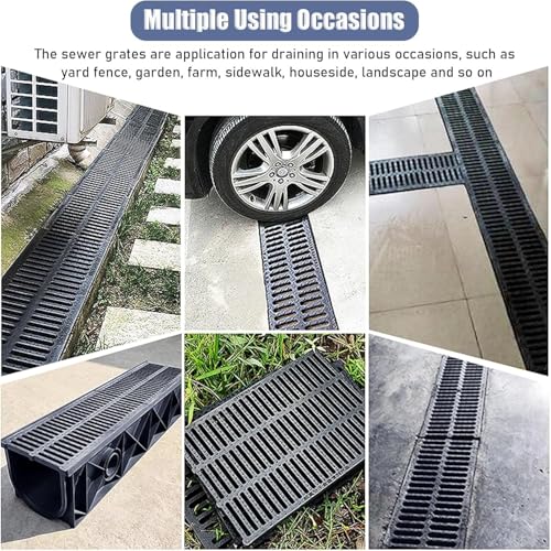 Grille de drainage antirouille en plastique polymère robuste