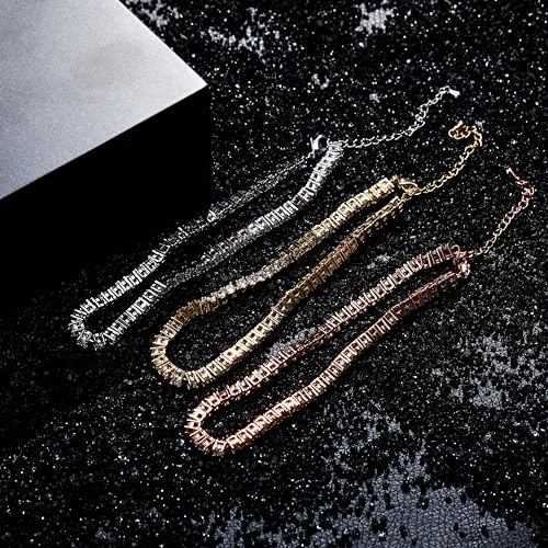 Elegant 14K Gold Plated Tennis Chain Anklet with Extension Bracelet for Women - Dazzling CZ Diamond Foot Jewelry Gift - Image 5