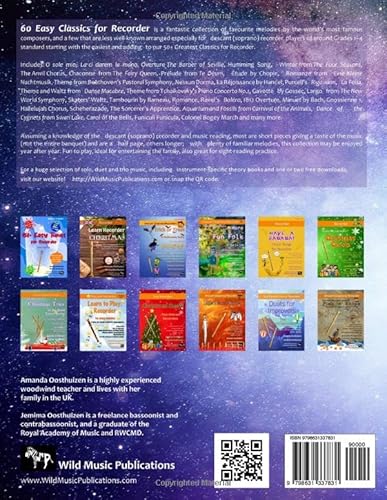 image for Majosta 60 Easy Classics for Recorder: wonderful melodies by the world