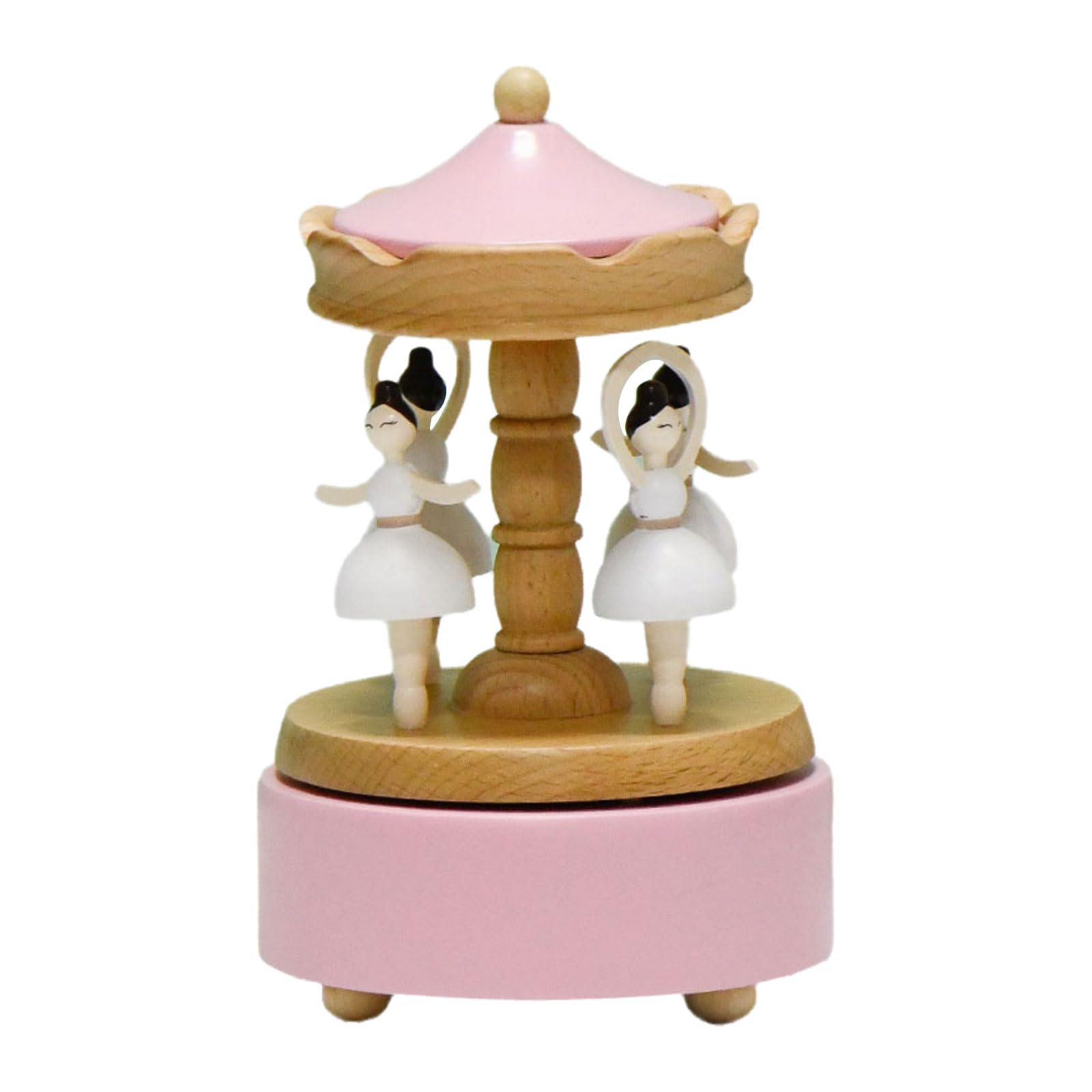 carotoe Artistic Girl Music Box with Stable Base Lovely Figurines Suitable for Women and Teens Birthday Gift Elegant Figurine