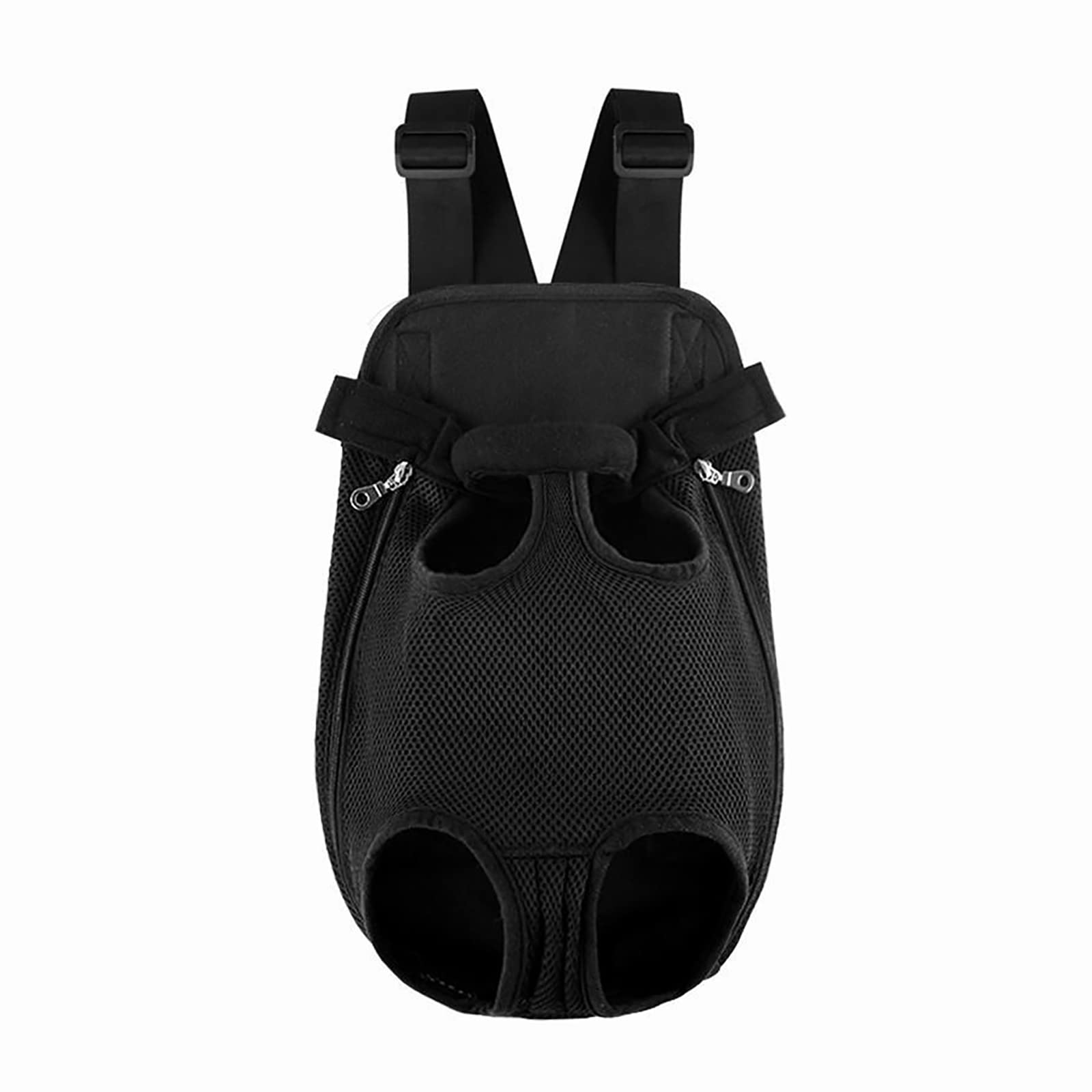 Dog Cat Carrier Backpack For Small/Medium Pets, Adjustable Head Out Front Breathable Bag For Doggy Puppy Kitten, Waterproof Bottom Rucksack For Outdoor Travel Walking, Airline Approved (L, Black