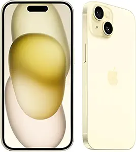Apple iPhone 15, 256GB, Yellow - Unlocked (Renewed Premium)
