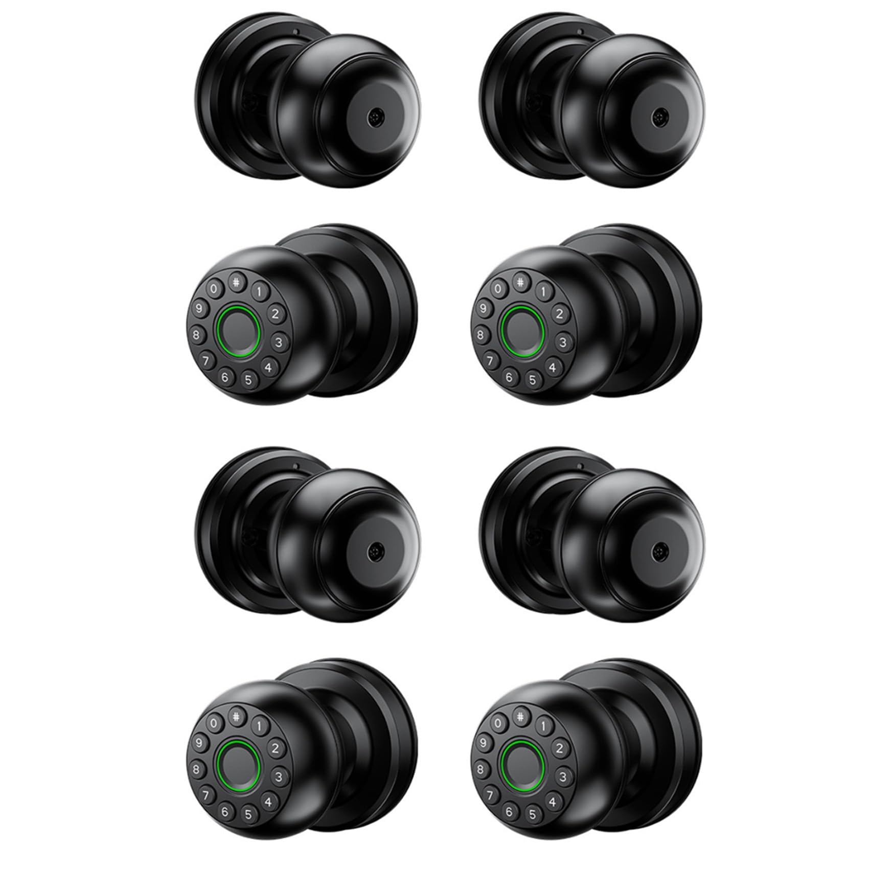 Jnchdghwa 4X Smart Password Lock Fingerprint Door Lock App Remote Control Passcode Unlock Electronic Touchscreen Keypad Indoor