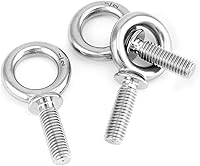 Vista 8 de QWORK Perno de Ojo de Maquinaria, Paquete de 10 de 1/2" -13 x 1-1/2" Grado Marino Acero Inoxidable 304, Anillo de Elevación Perno de Ojo Roscado