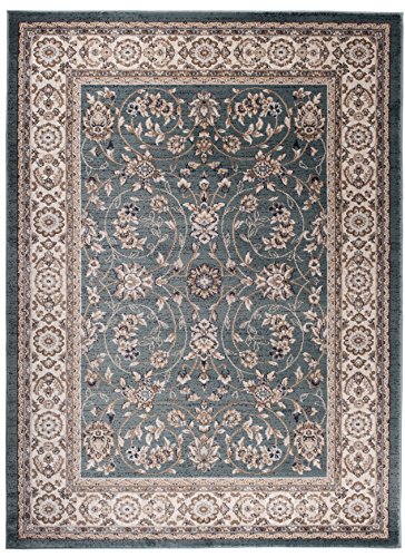 Carpeto Orientteppich Teppich Türkis 120 x 170 cm Ornamente Klassisch Muster - Wohnzimmer...