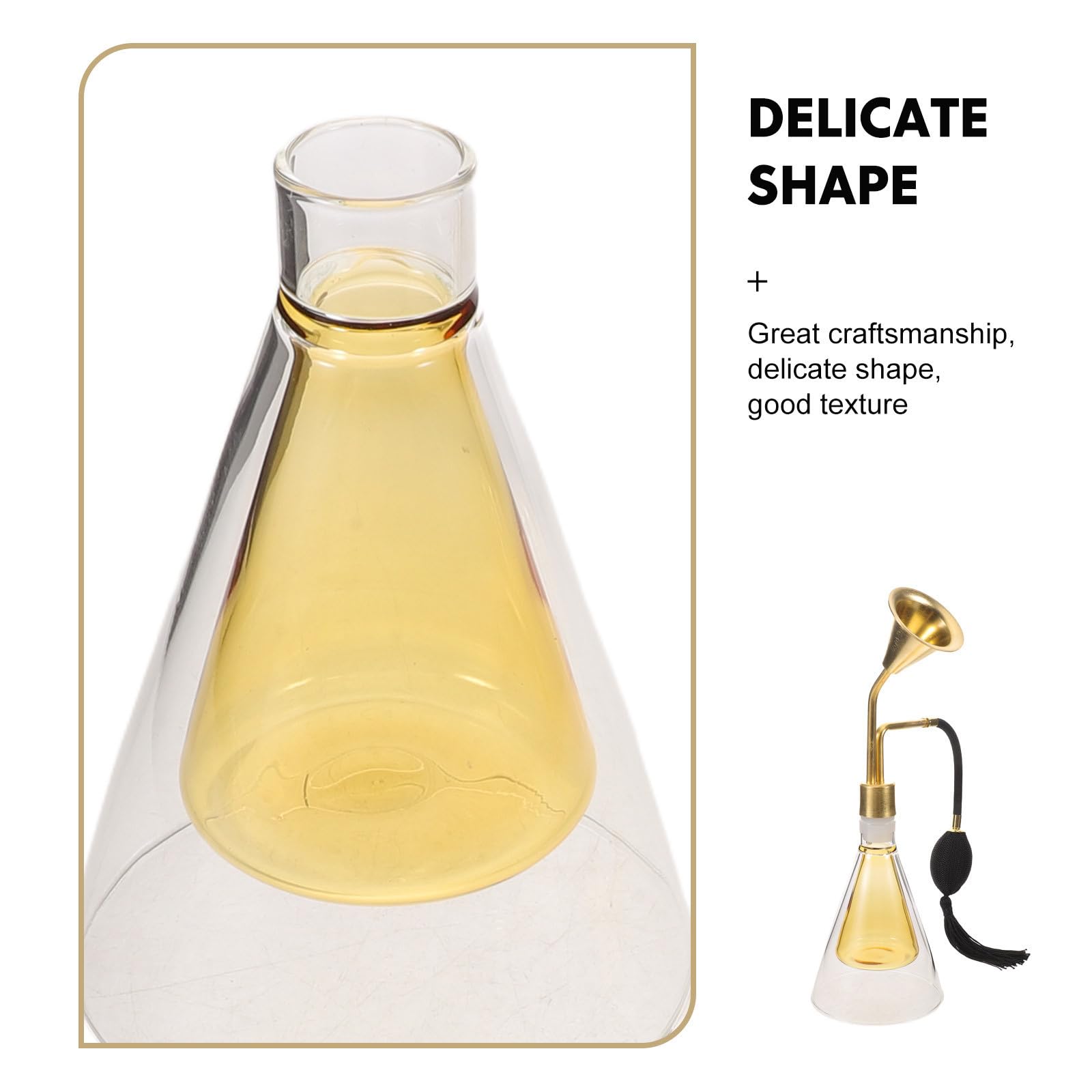 Alipis Diffusore di Aromi in Vetro Oro Elegante per Confronto Profumi e Spazio Aromatico Multistrato per Ambienti Spa e Uso Domestico
