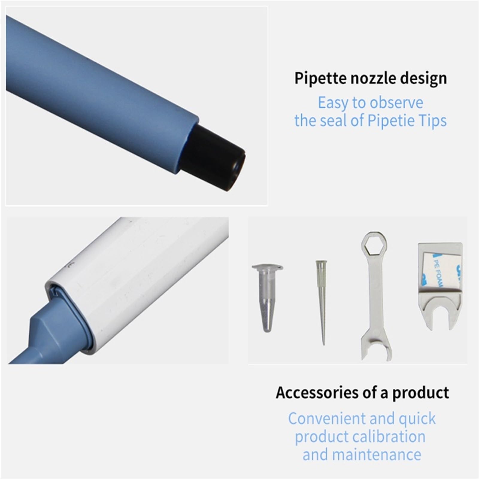 Pipeta laboratoryjna 0,5-10ul, jednokanałowa, z wyświetlaczem cyfrowym, regulowana, plastikowa pipeta, sprzęt laboratoryjny