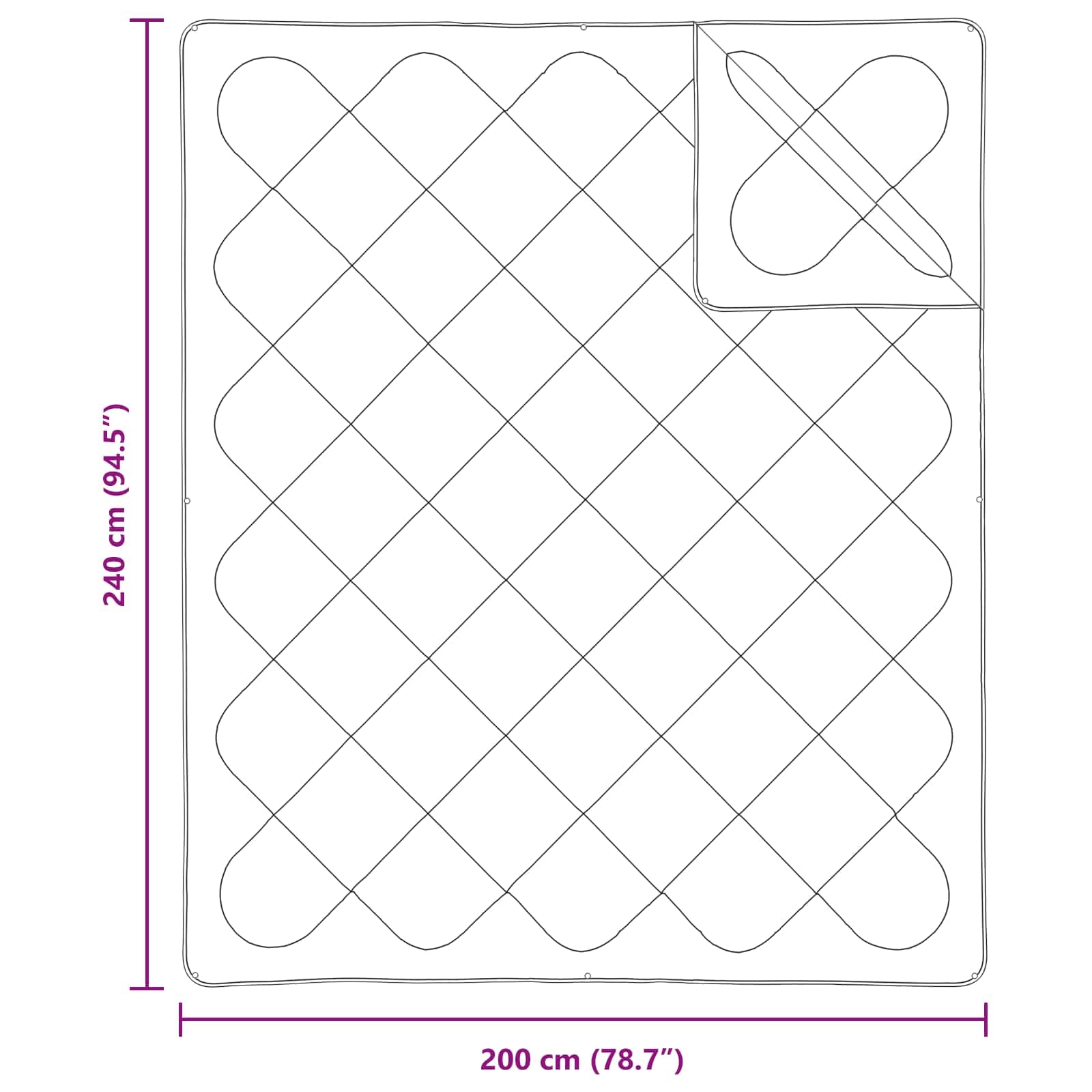 Generisch Decke mit Kissen mit Kissen 3 pcs Weiß Mikrofaser,Heim & Garten,Haushaltswäsche,Bettwäsche-3378057