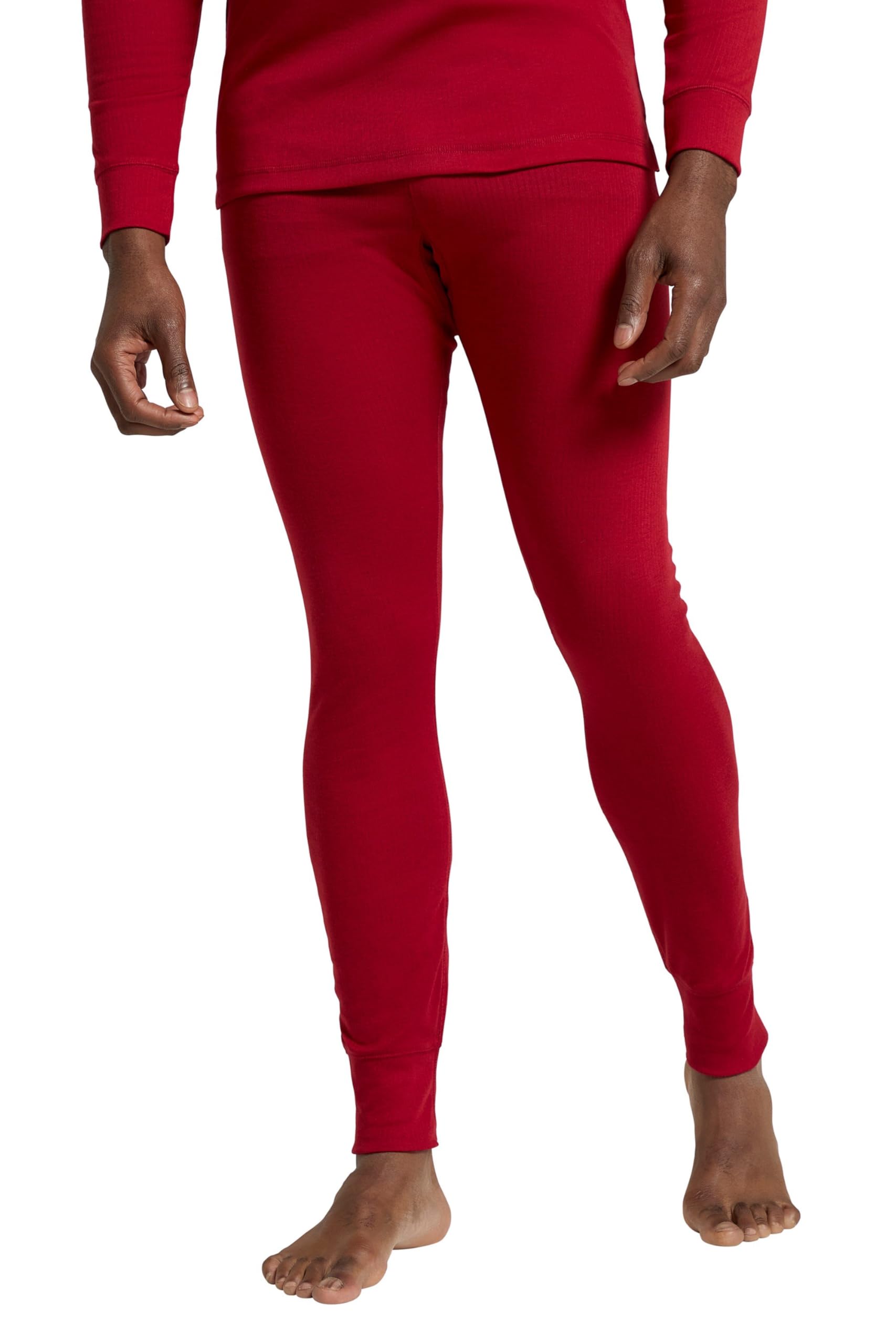 Mountain Warehouse Talus Mens Thermal Baselayer Trousers - Lightweight & Breathable Pants - for Spring Summer, Camping, Hiking & Outdoors Red 4XL