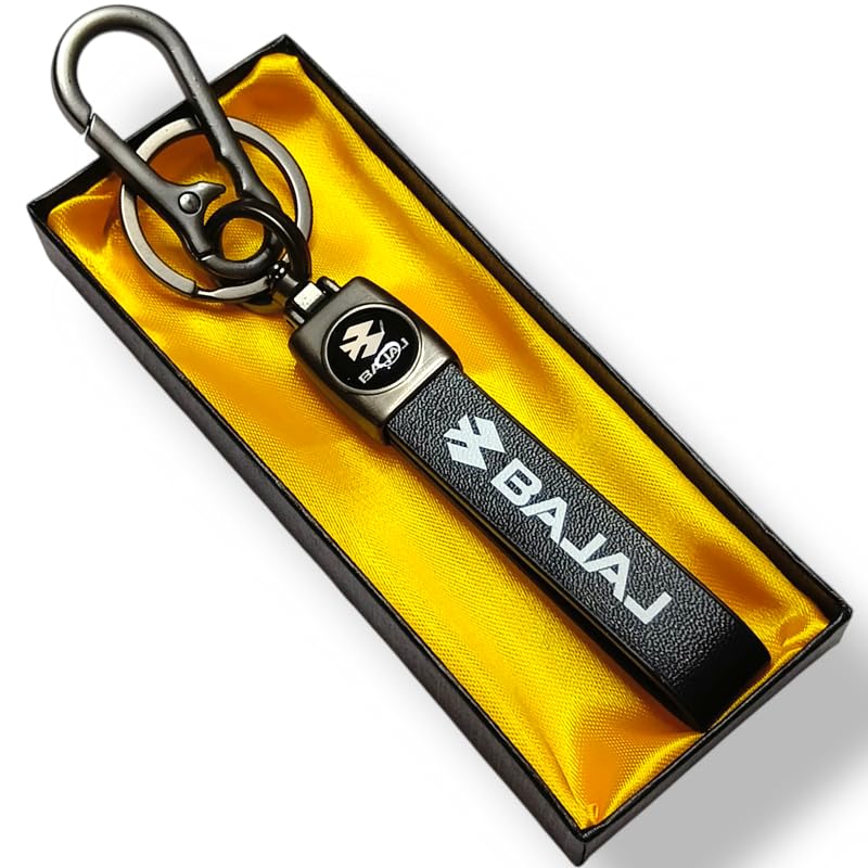 Image of Zuno Leather Keychain for Bike Car Home and Office Keys | Stylish Key Ring for Men and Women | Key Holder for Bags Wallets and Travel Accessories | Ideal Gift for Him Her